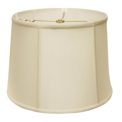 15" Ivory Throwback Drum Pongee Silk Lampshade