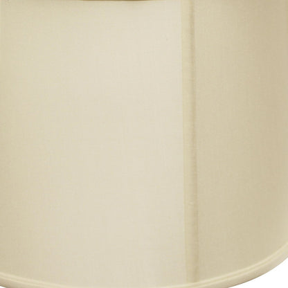 15" Ivory Throwback Drum Pongee Silk Lampshade