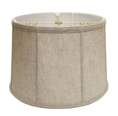 15" Cream Throwback Drum Linen Lampshade