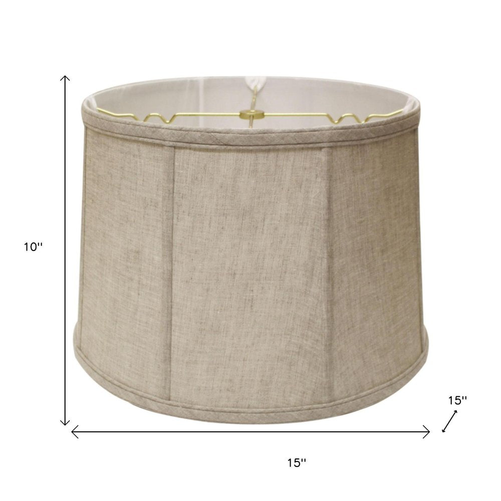 Cream Linen Drum Lamp Shade HomeRoots