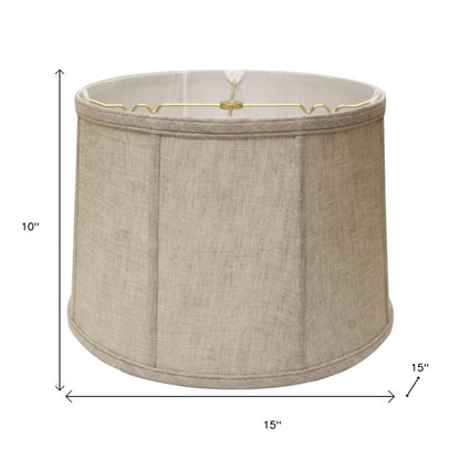 Cream Linen Drum Lamp Shade HomeRoots