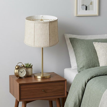 Cream Linen Drum Lamp Shade HomeRoots