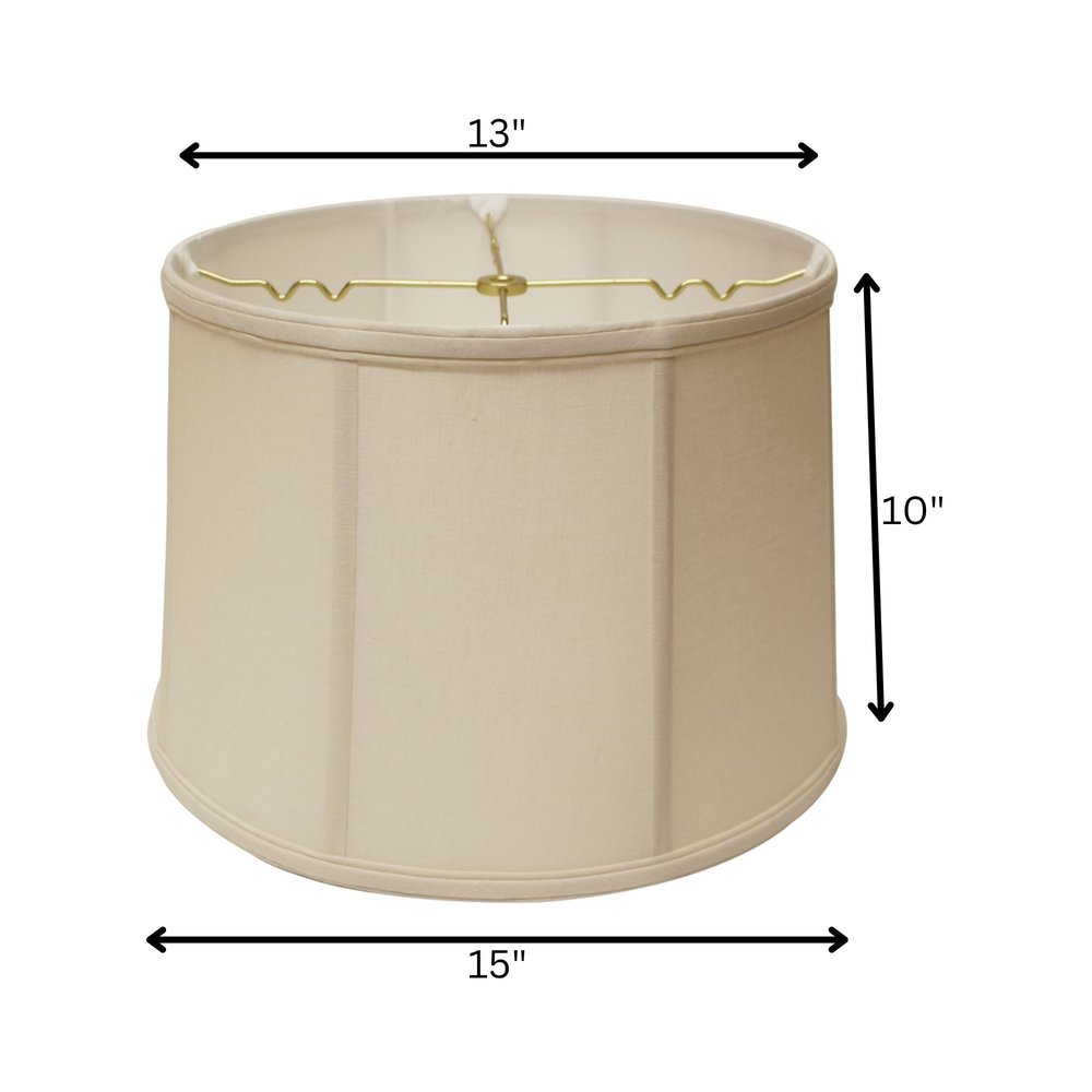 Vanilla Linen Drum Lamp Shade HomeRoots