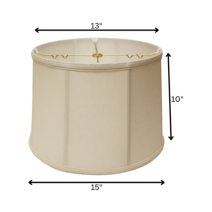Vanilla Linen Drum Lamp Shade HomeRoots