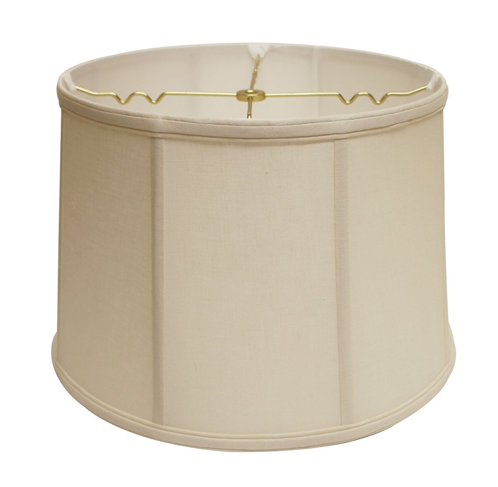 Vanilla Linen Drum Lamp Shade — view 1