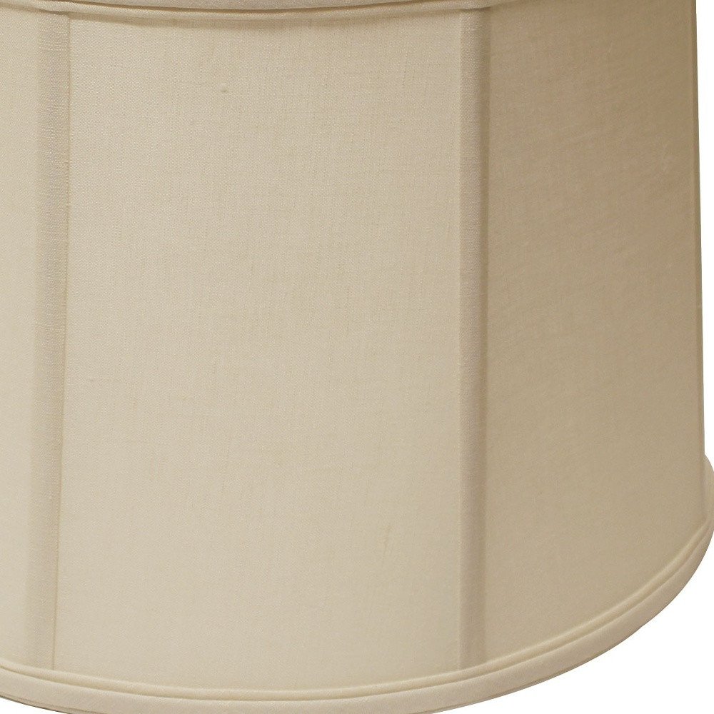 Vanilla Linen Drum Lamp Shade — view 2