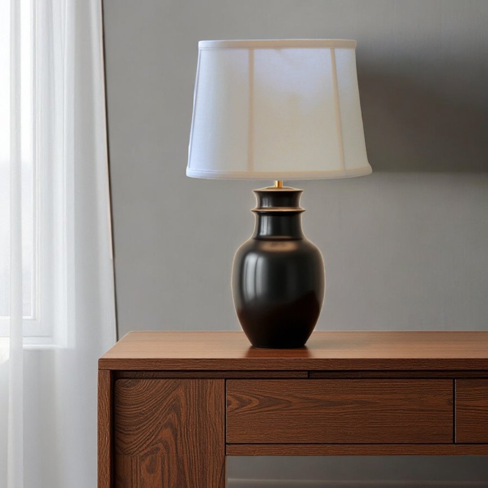 Vanilla Linen Drum Lamp Shade HomeRoots