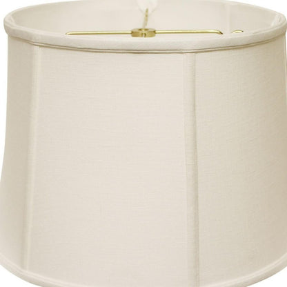 White Linen Drum Lamp Shade HomeRoots