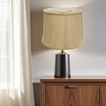Gold Burlap Drum Lamp Shade HomeRoots