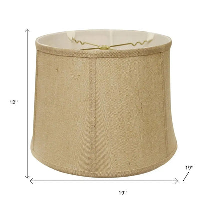 Gold Burlap Drum Lamp Shade HomeRoots