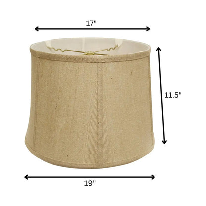 Gold Burlap Drum Lamp Shade HomeRoots