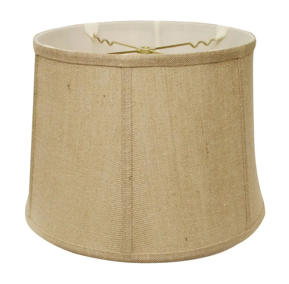 Gold Burlap Drum Lamp Shade HomeRoots