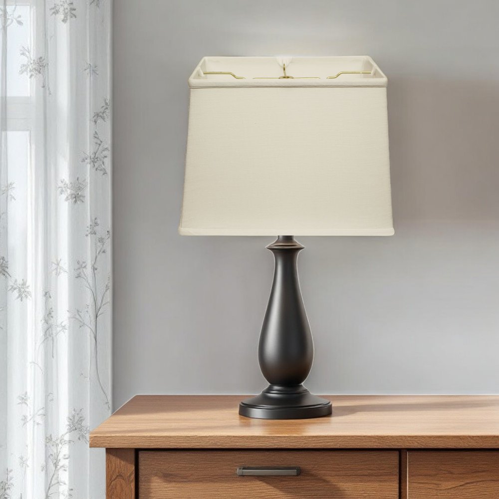 White Linen Lamp Shade HomeRoots