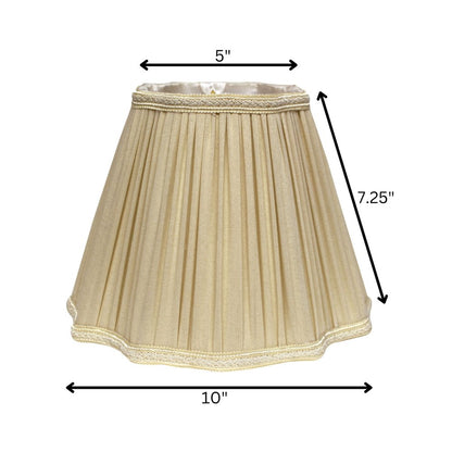 Taupe Shantung Silk Square Lamp Shade HomeRoots