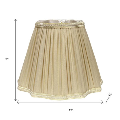 Taupe Shantung Silk Square Lamp Shade HomeRoots