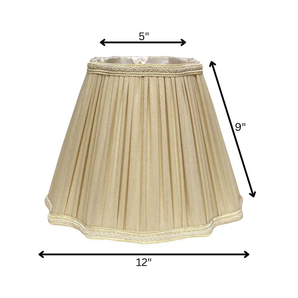 Taupe Shantung Silk Square Lamp Shade HomeRoots