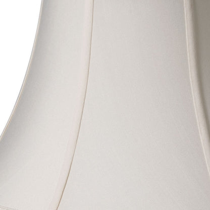 14" Cream Slanted Bell Shantung Lampshade