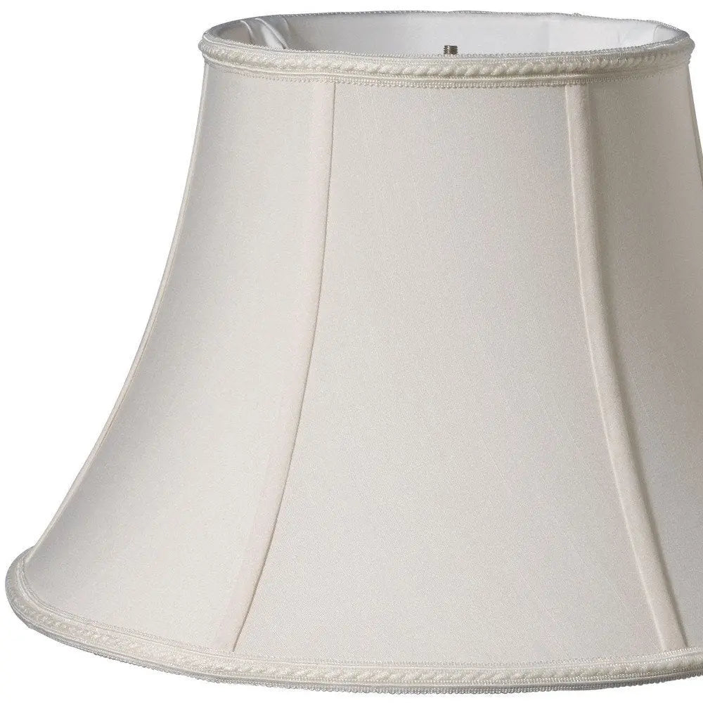 Cream Shantung Silk Bell Lamp Shade HomeRoots
