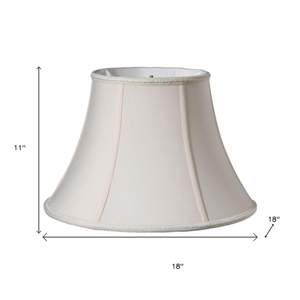 Cream Shantung Silk Bell Lamp Shade HomeRoots