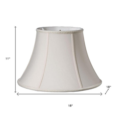 Cream Shantung Silk Bell Lamp Shade HomeRoots