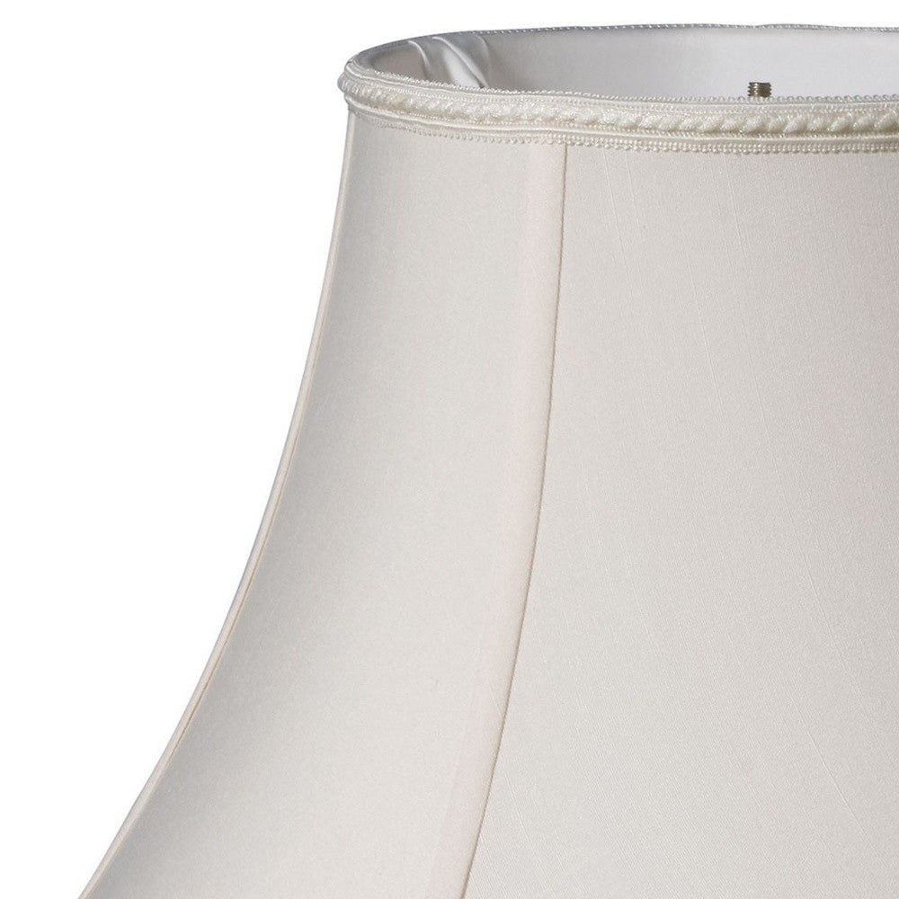 18" Cream Slanted Bell Shantung Lampshade