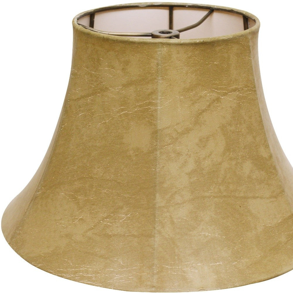 18" Faux Snakeskin Slanted Softback Parchment Lampshade