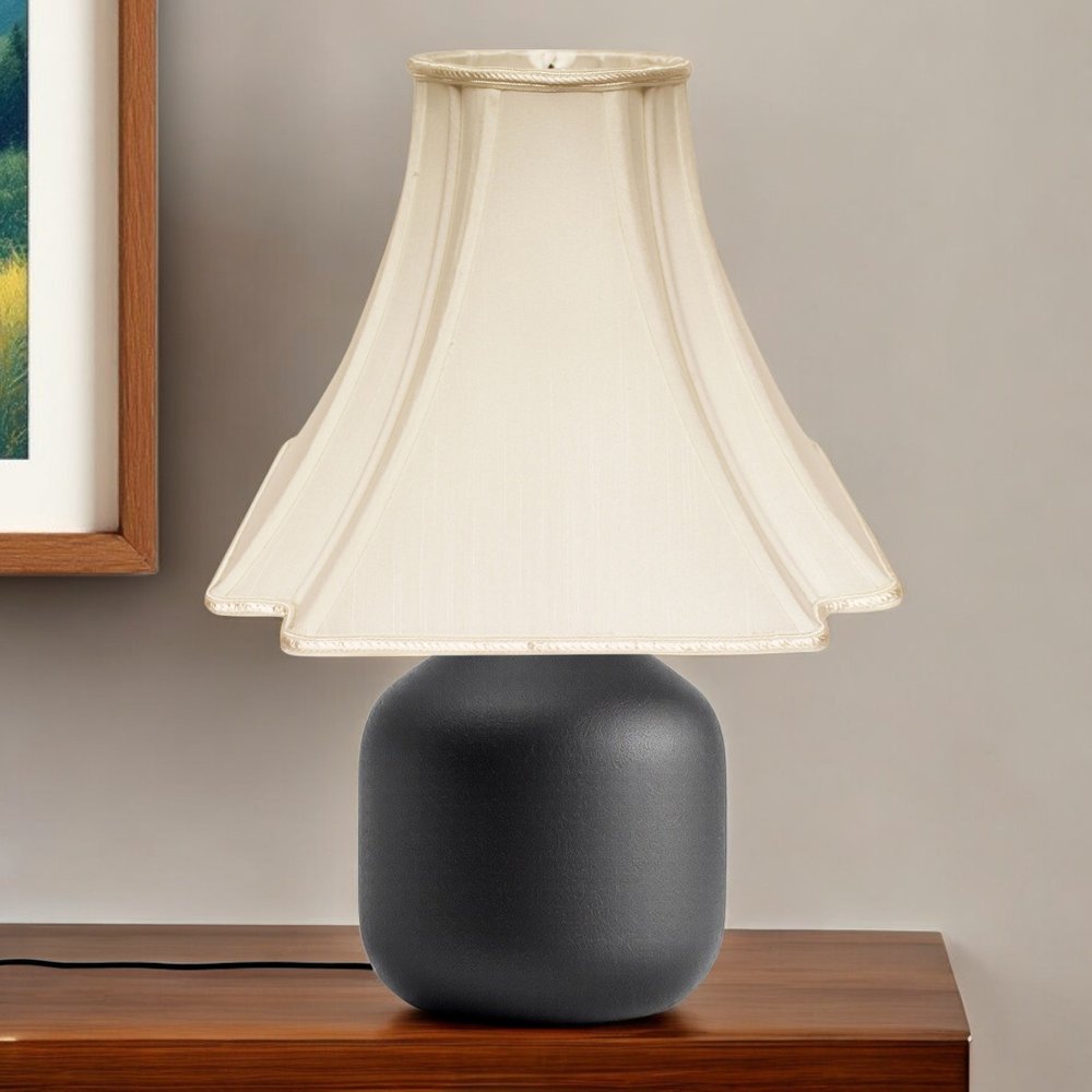 Ivory Shantung Silk Square Lamp Shade HomeRoots
