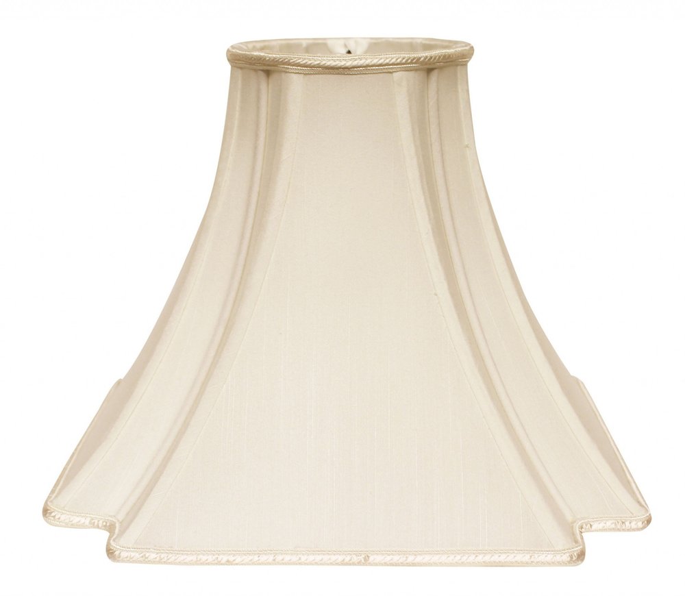 Ivory Shantung Silk Square Lamp Shade HomeRoots