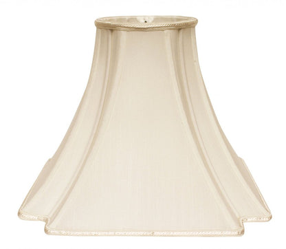 Ivory Shantung Silk Square Lamp Shade HomeRoots