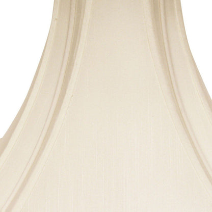 Ivory Shantung Silk Square Lamp Shade HomeRoots