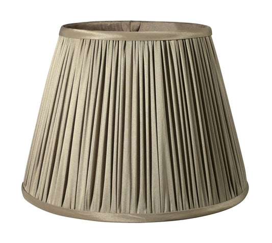 Ash Gray Taffeta Pleated Empire Lamp Shade HomeRoots