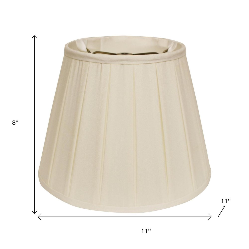 Ivory Shantung Silk Empire Lamp Shade — view 4
