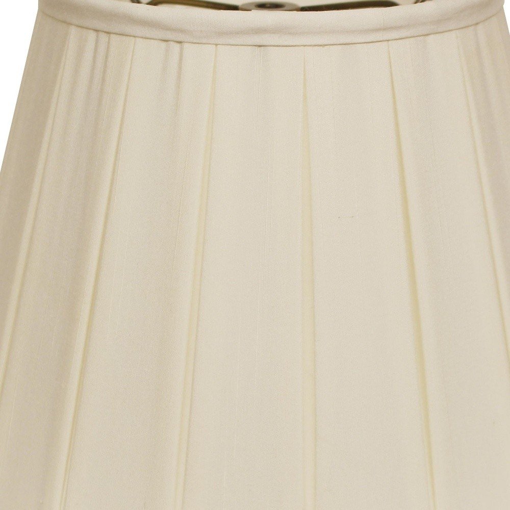 Ivory Shantung Silk Empire Lamp Shade — view 3