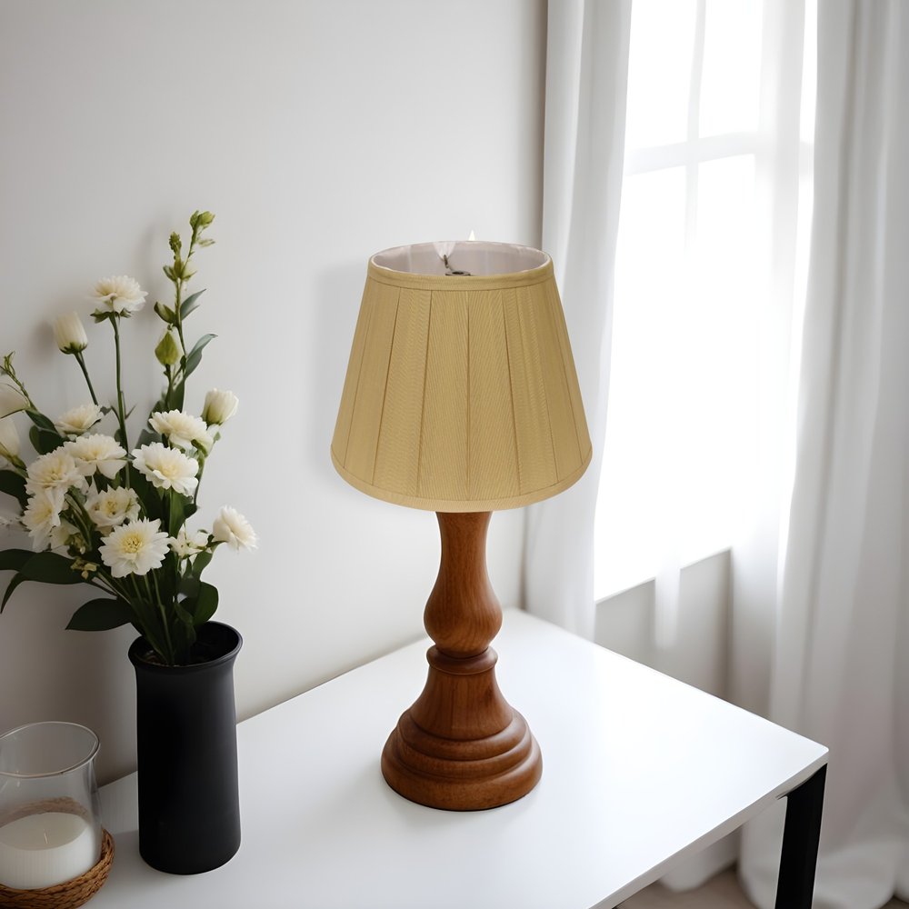 Camel Shantung Silk Empire Lamp Shade HomeRoots