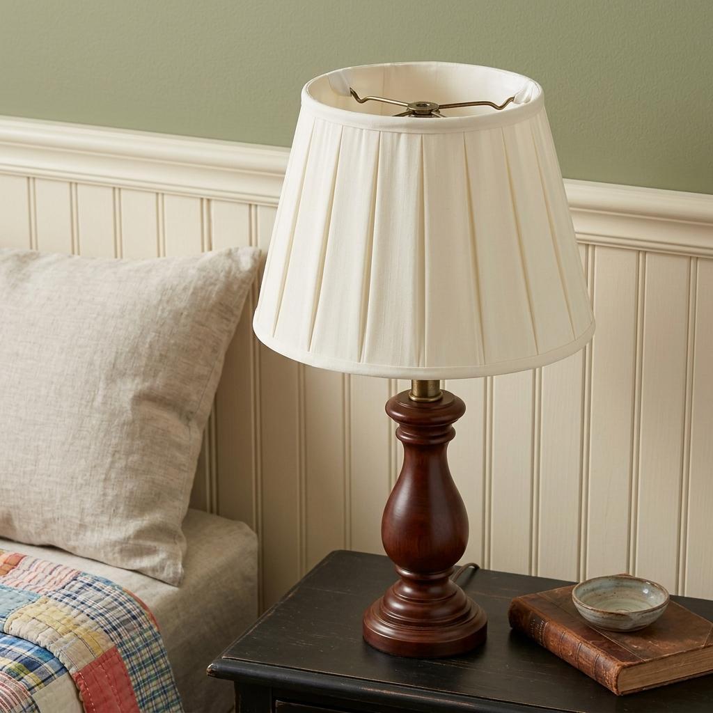 Ivory Shantung Silk Empire Lamp Shade HomeRoots