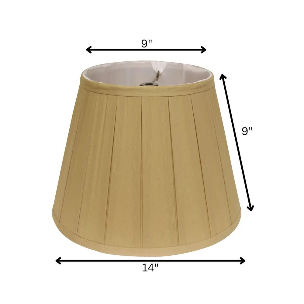 Camel Shantung Silk Empire Lamp Shade HomeRoots