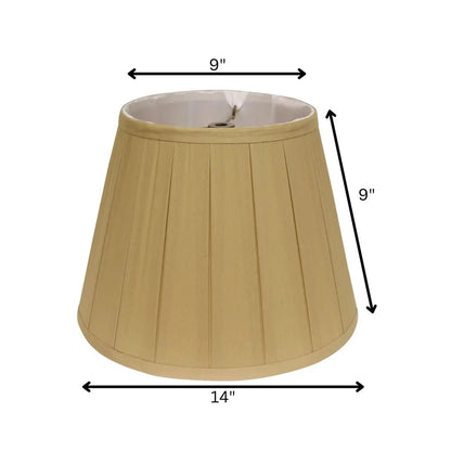 Camel Shantung Silk Empire Lamp Shade HomeRoots
