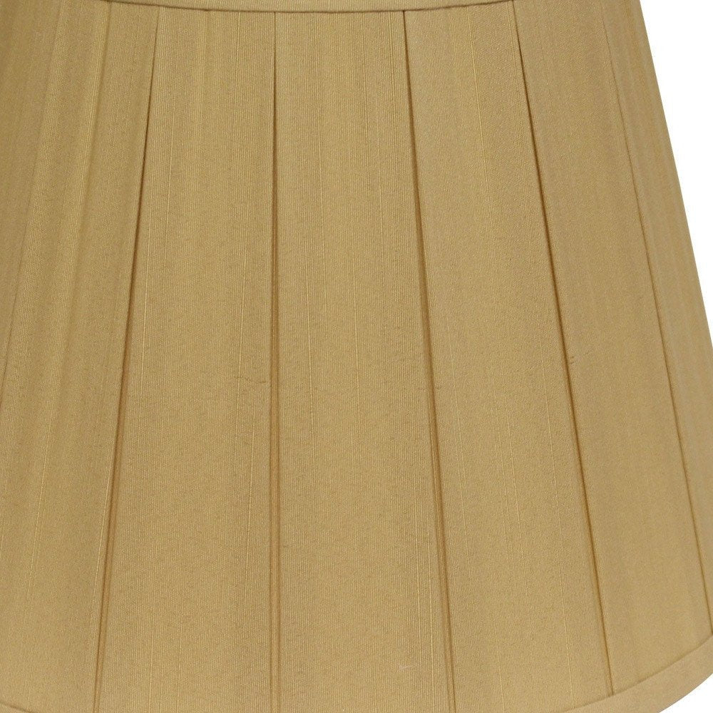 Camel Shantung Silk Empire Lamp Shade — view 2