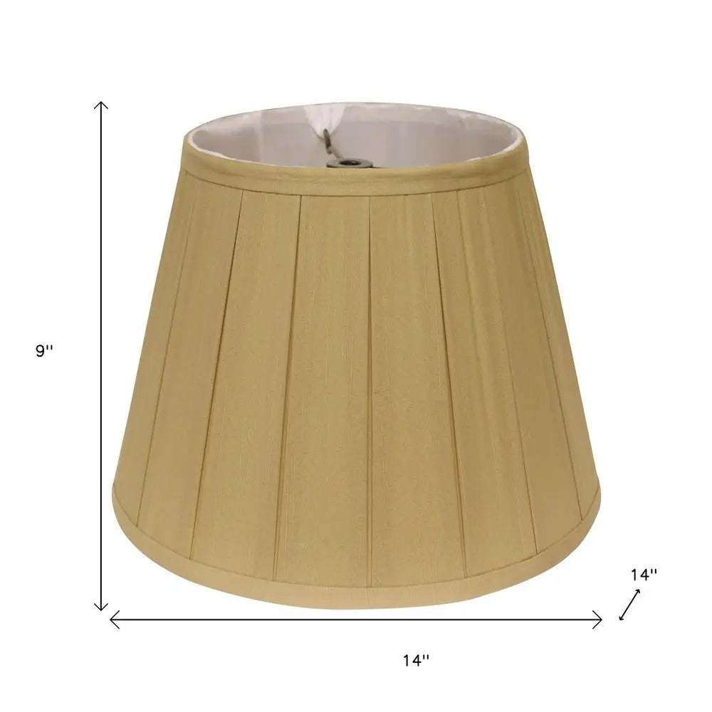 Camel Shantung Silk Empire Lamp Shade HomeRoots