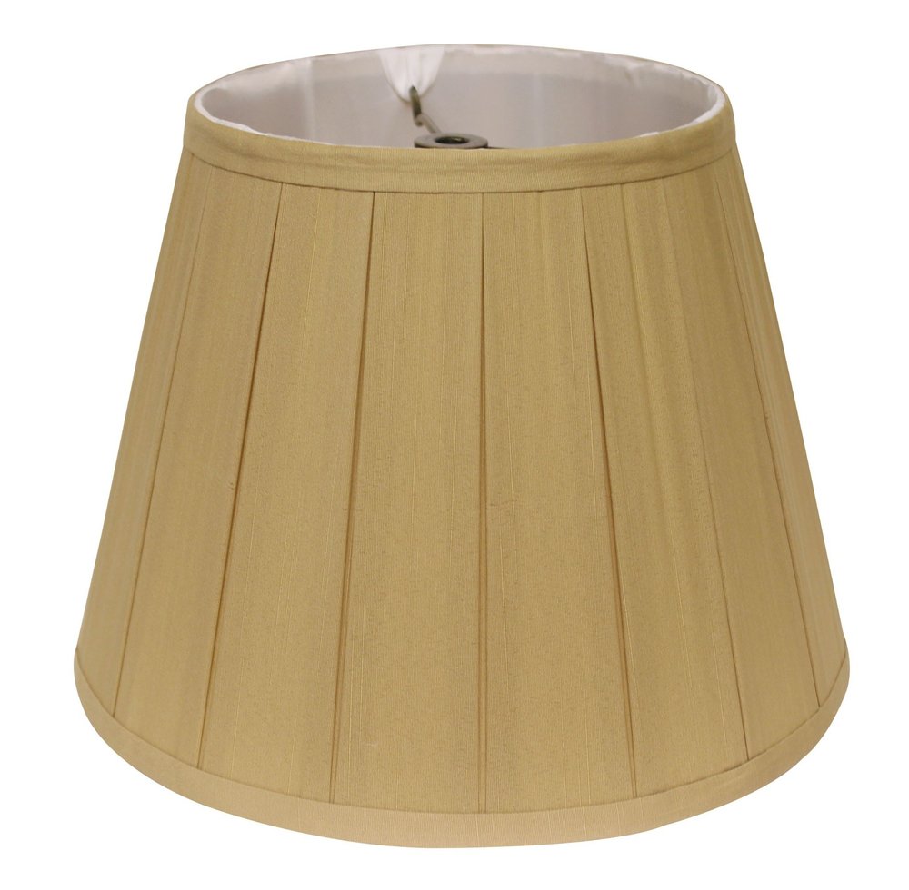 Camel Shantung Silk Empire Lamp Shade — view 1