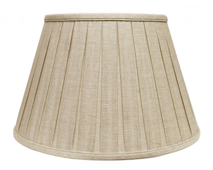 Cream Linen Pleated Empire Lamp shade HomeRoots