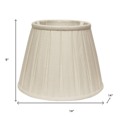 White Linen Pleated Empire Lamp Shade HomeRoots