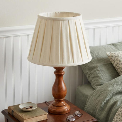 White Linen Pleated Empire Lamp Shade HomeRoots