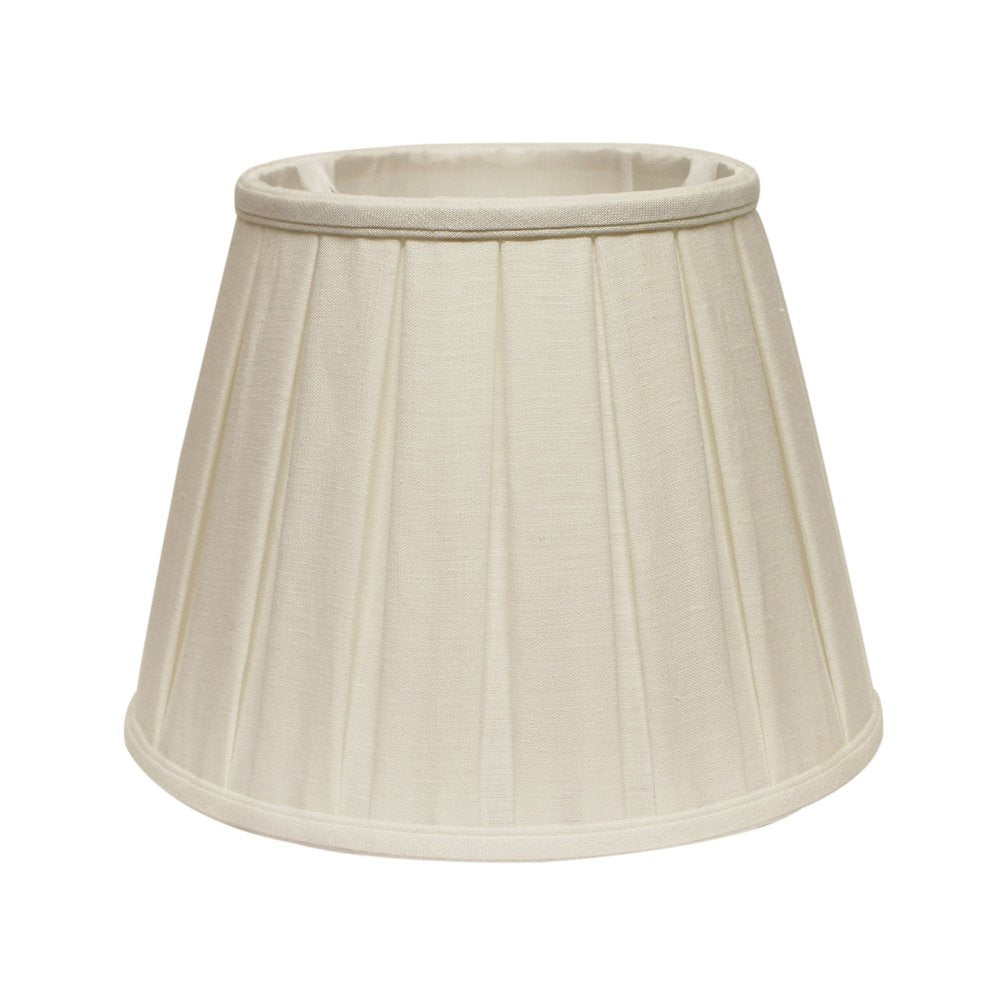 White Linen Pleated Empire Lamp Shade HomeRoots