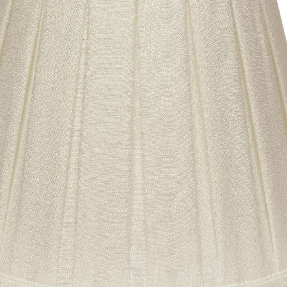 White Linen Pleated Empire Lamp Shade HomeRoots