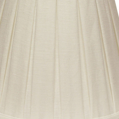 White Linen Pleated Empire Lamp Shade HomeRoots