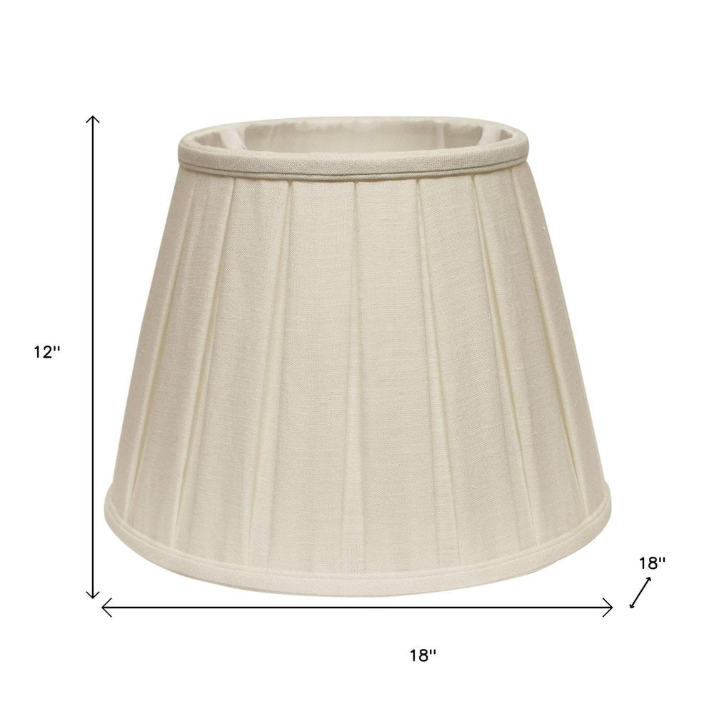 White Linen Pleated Empire Lamp Shade HomeRoots