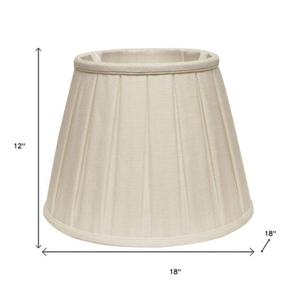 White Linen Pleated Empire Lamp Shade HomeRoots