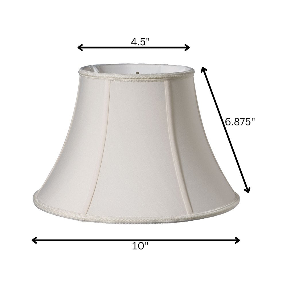 Cream Shantung Silk Bell Lamp Shade HomeRoots