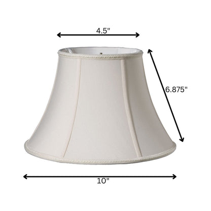 Cream Shantung Silk Bell Lamp Shade HomeRoots